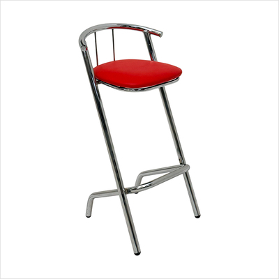 Polster fuer Barhockergestell _Boston_ rot o. B._schraeg